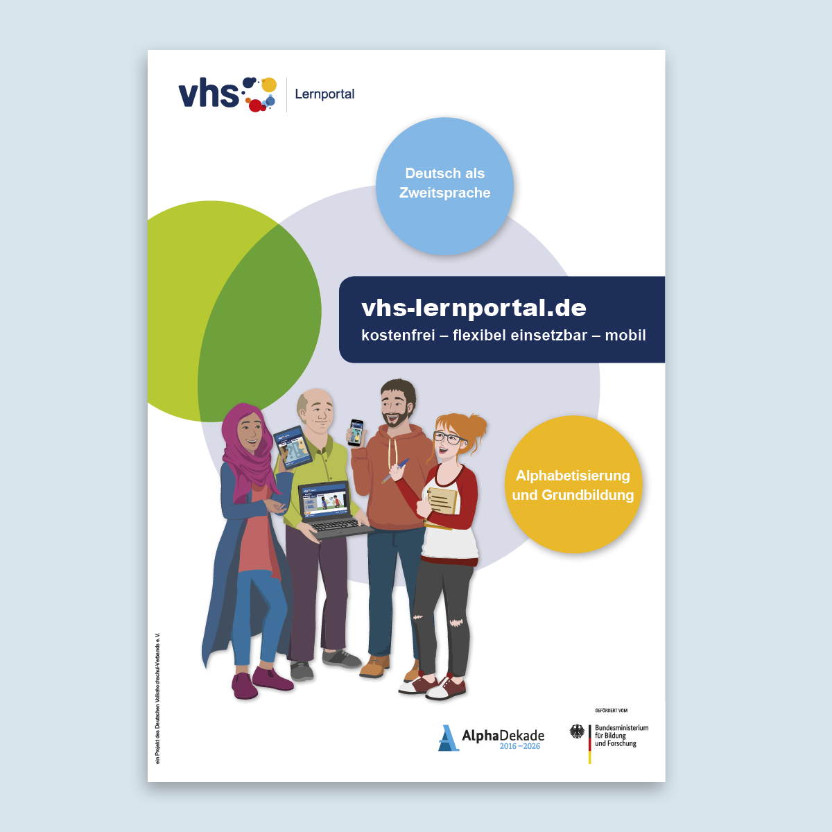 Poster  "vhs-Lernportal"